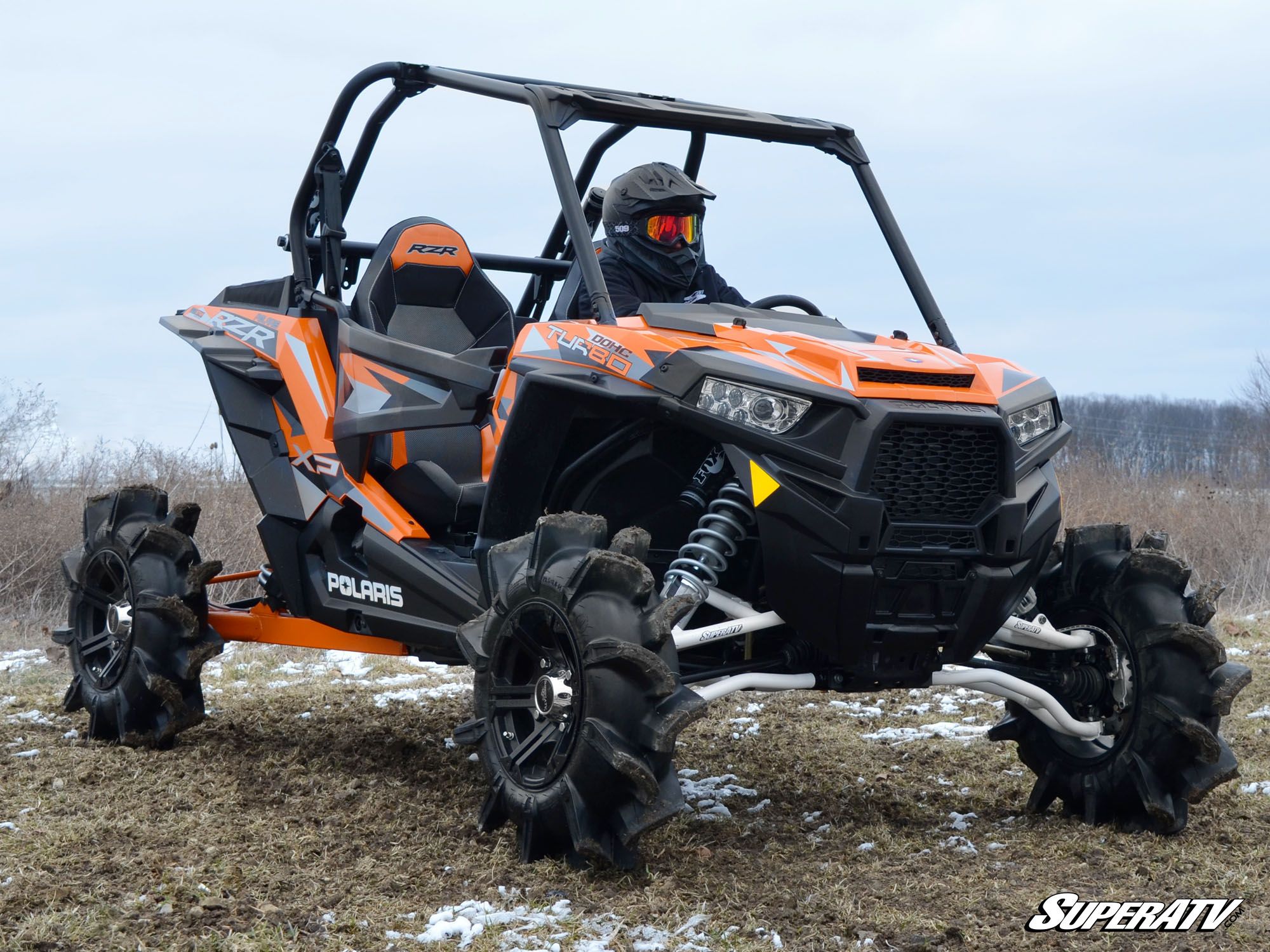 SuperATV Polaris RZR XP Turbo/1000 High Clearance Forward Offset AArms